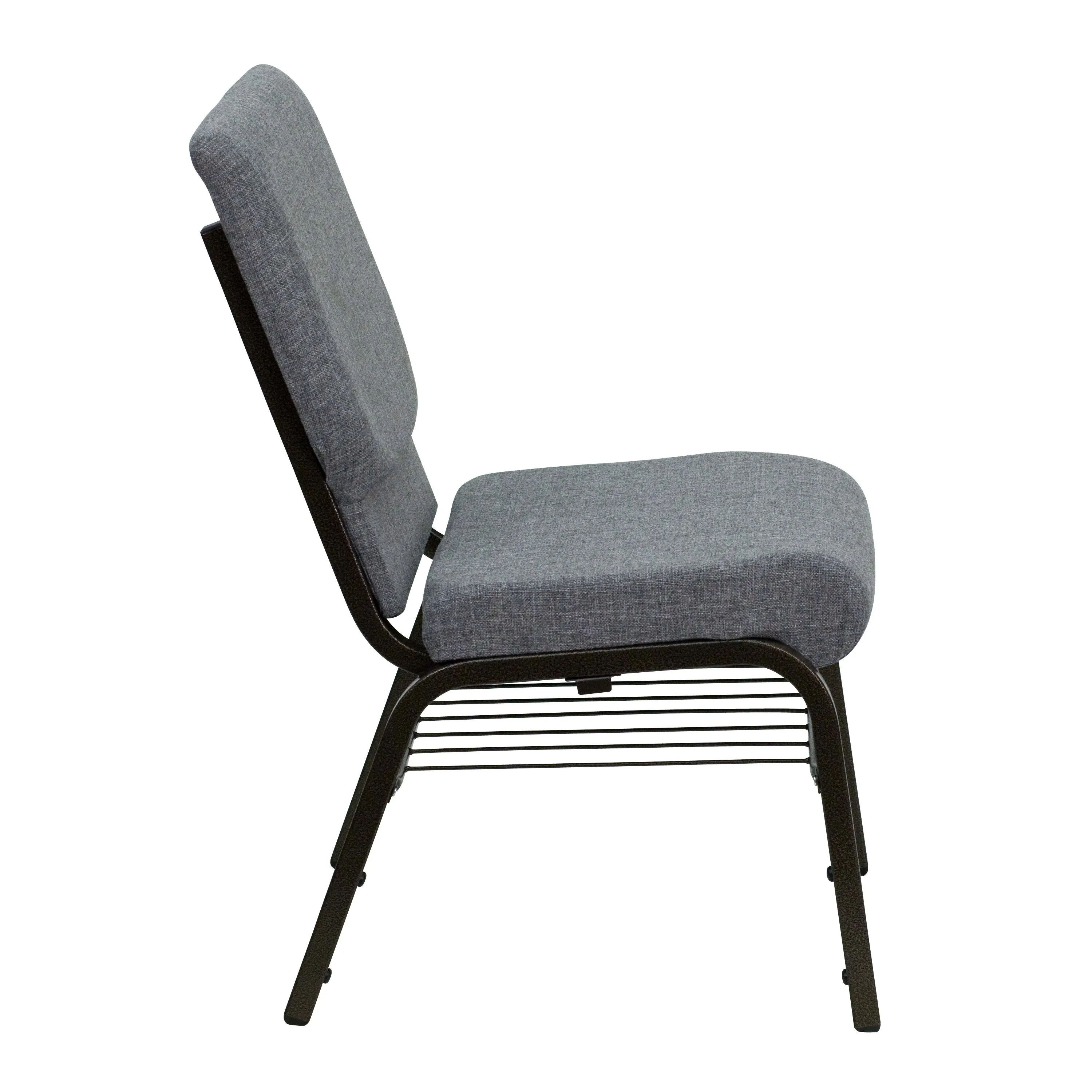 HERCULES Series 18.5''W Church Chair with Book Rack