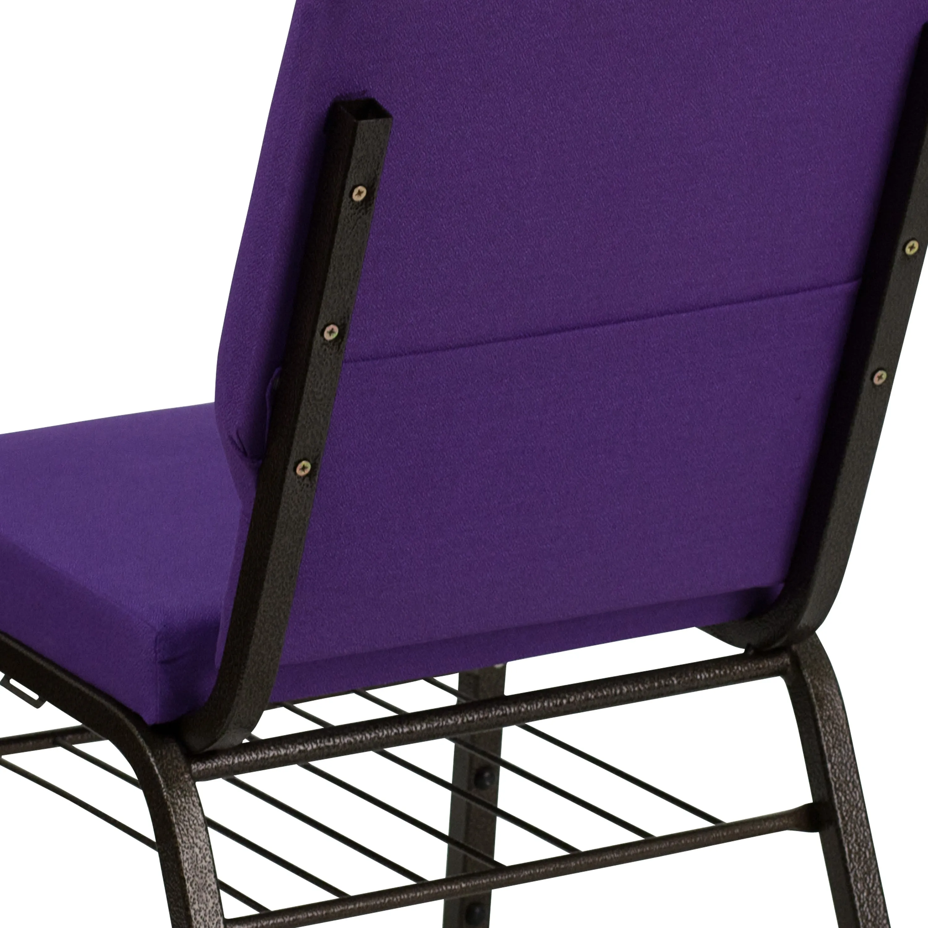 HERCULES Series 18.5''W Church Chair with Book Rack