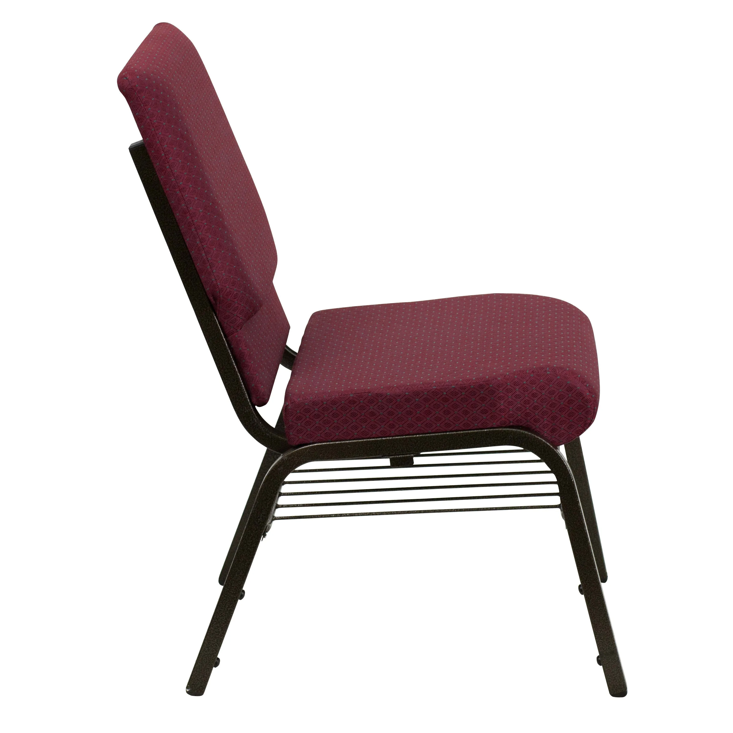 HERCULES Series 18.5''W Church Chair with Book Rack