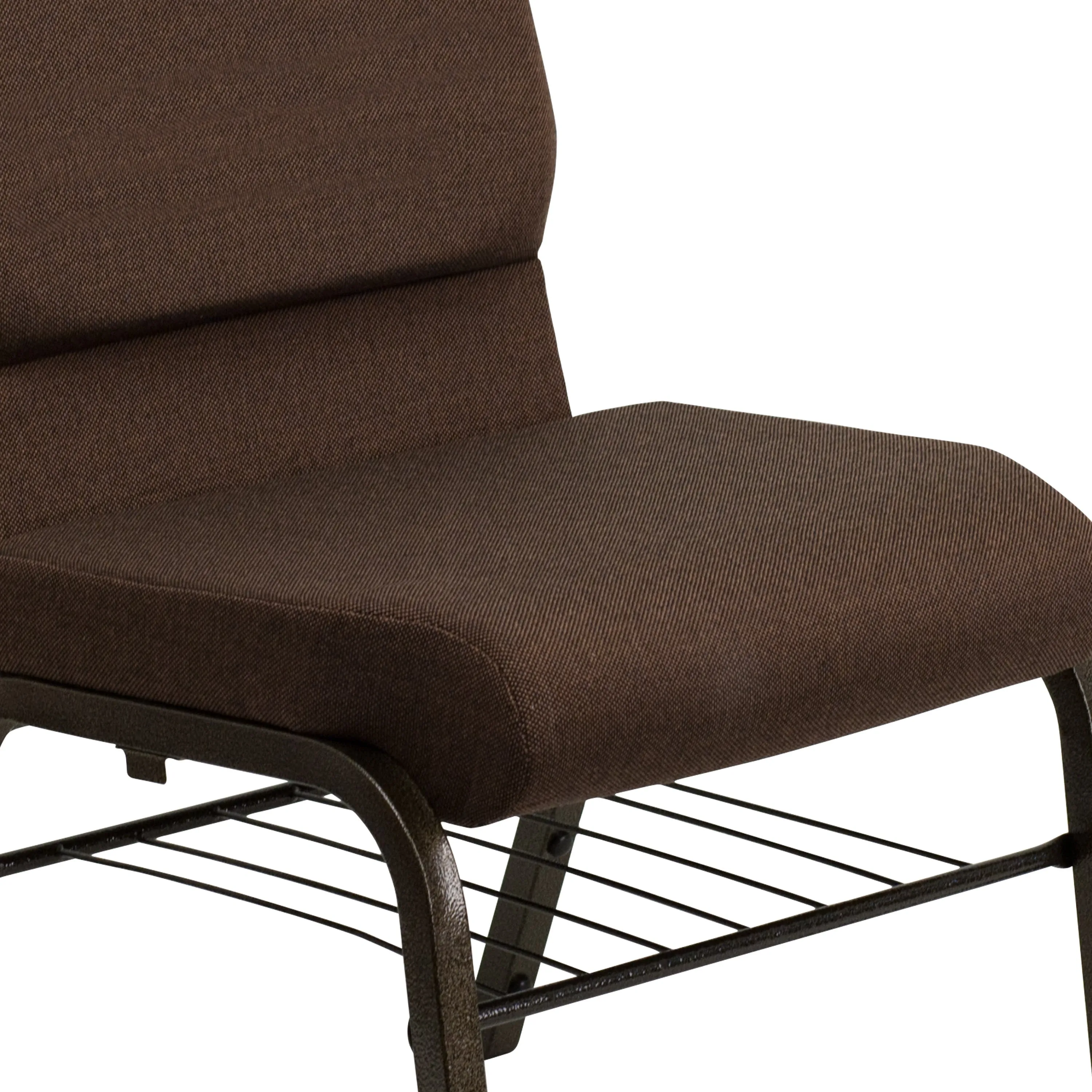 HERCULES Series 18.5''W Church Chair with Book Rack