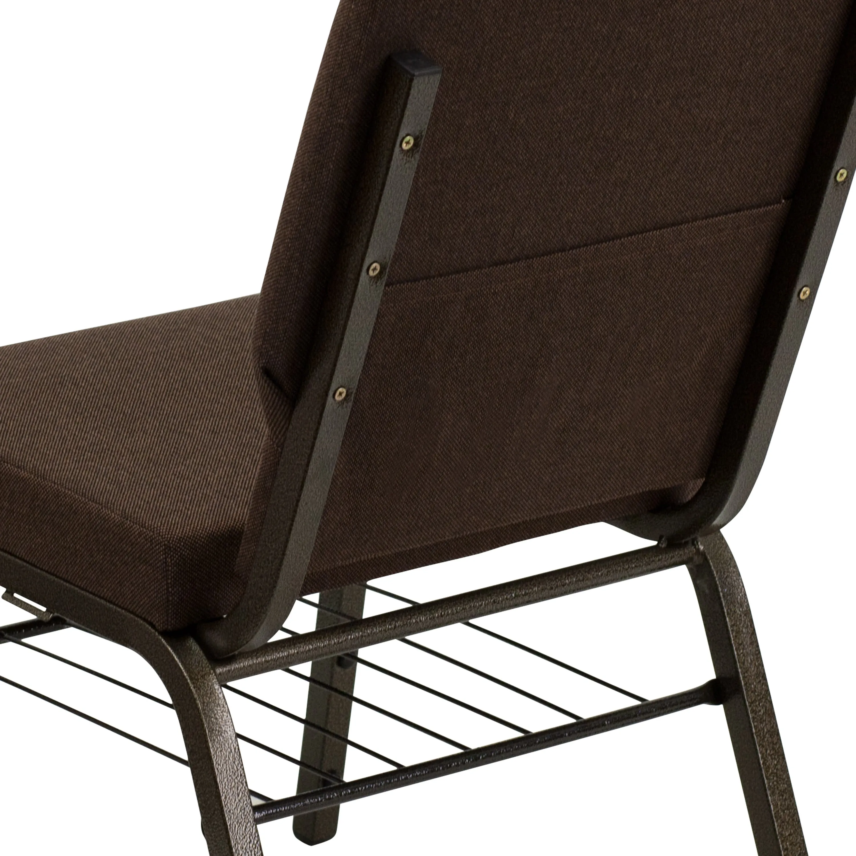 HERCULES Series 18.5''W Church Chair with Book Rack
