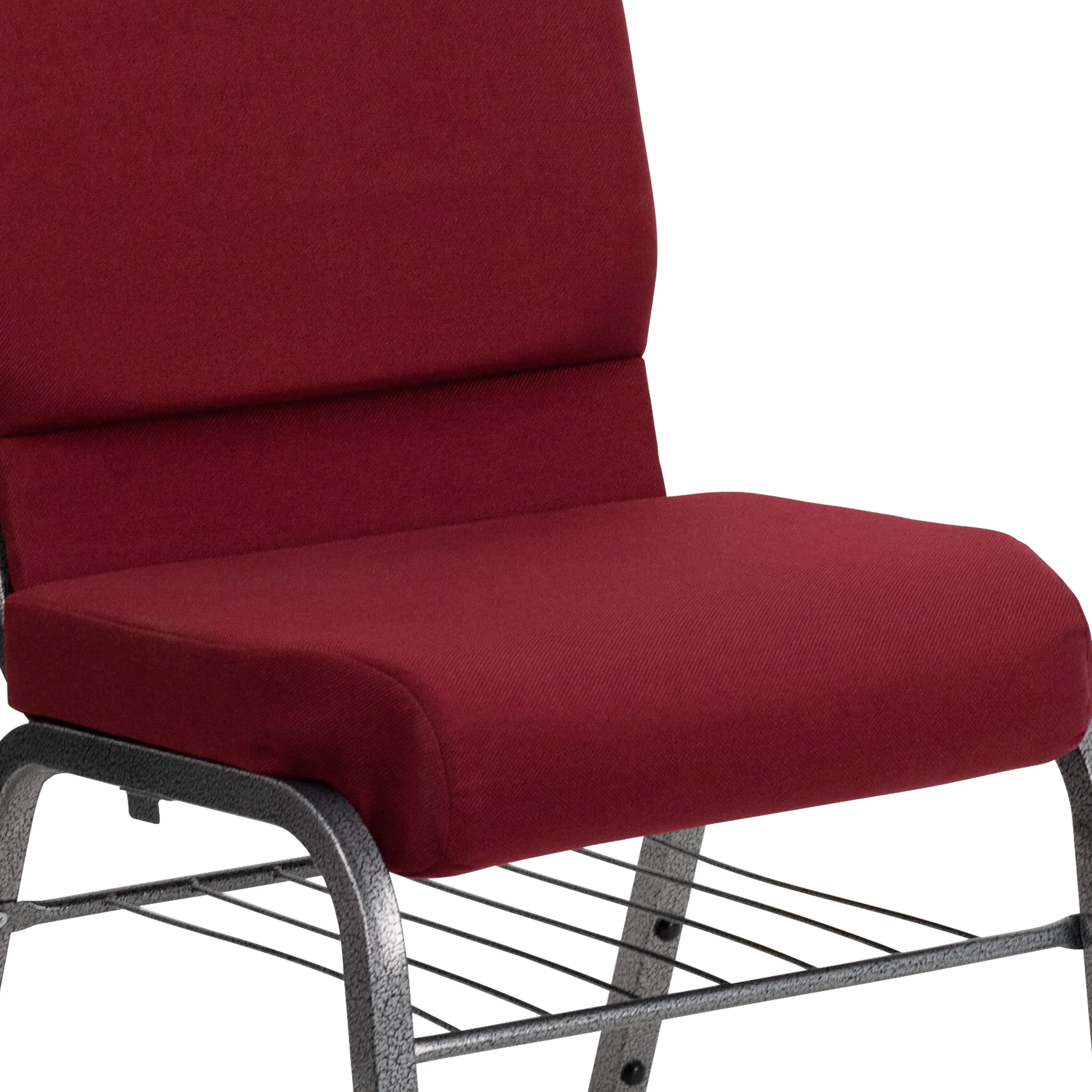 HERCULES Series 18.5''W Church Chair with Book Rack