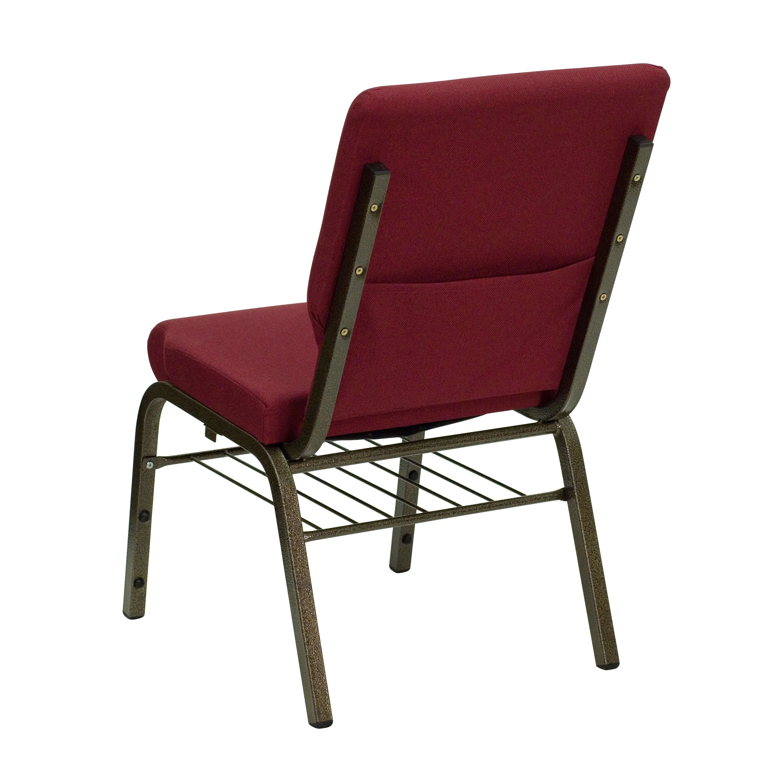 HERCULES Series 18.5''W Church Chair with Book Rack