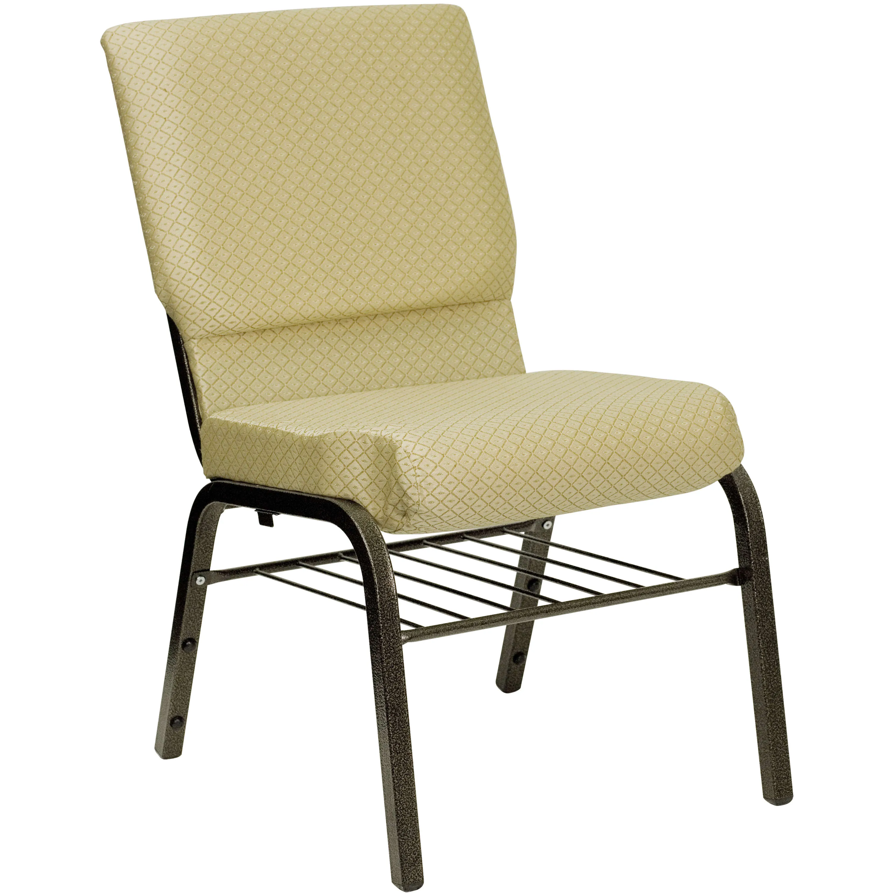 HERCULES Series 18.5''W Church Chair with Book Rack
