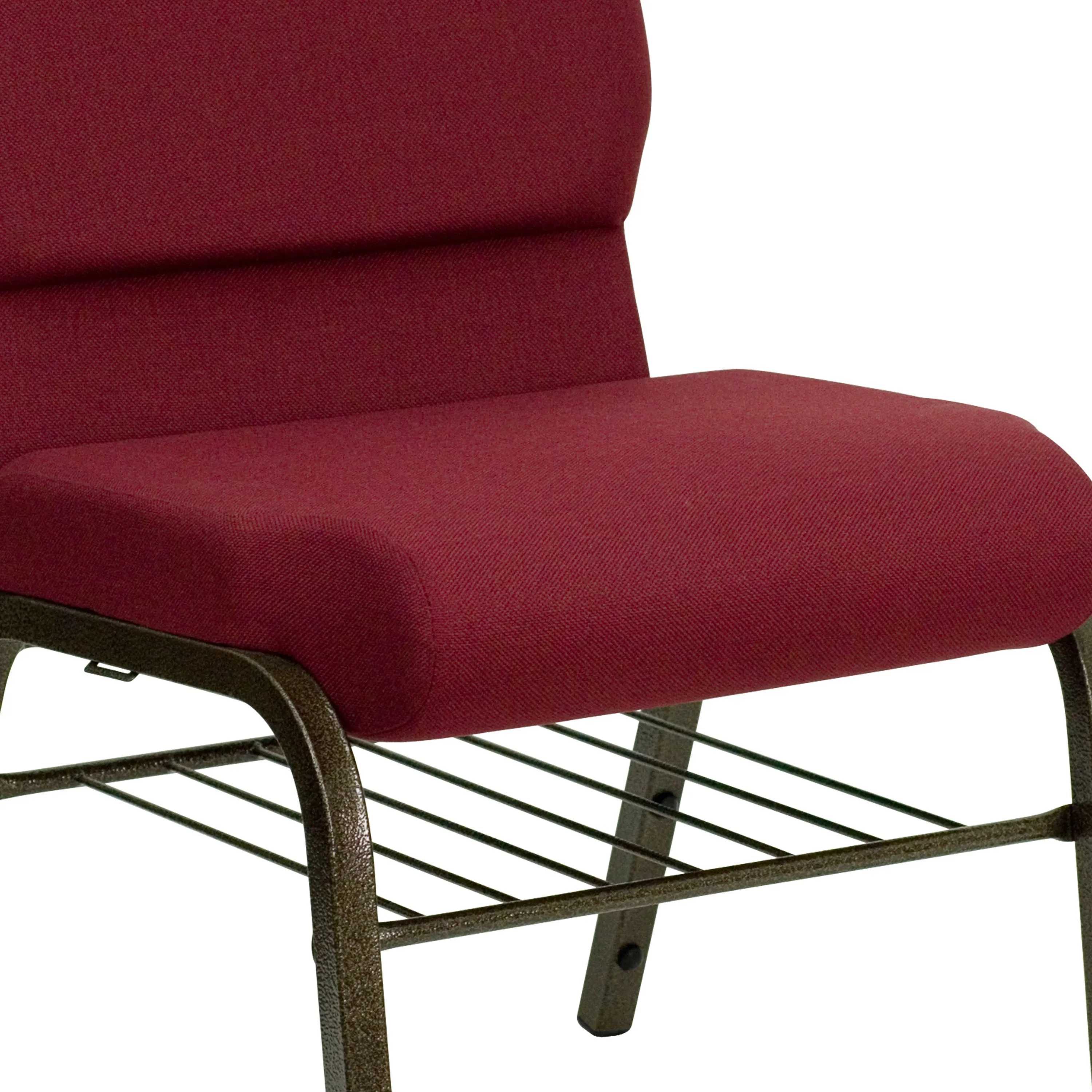 HERCULES Series 18.5''W Church Chair with Book Rack