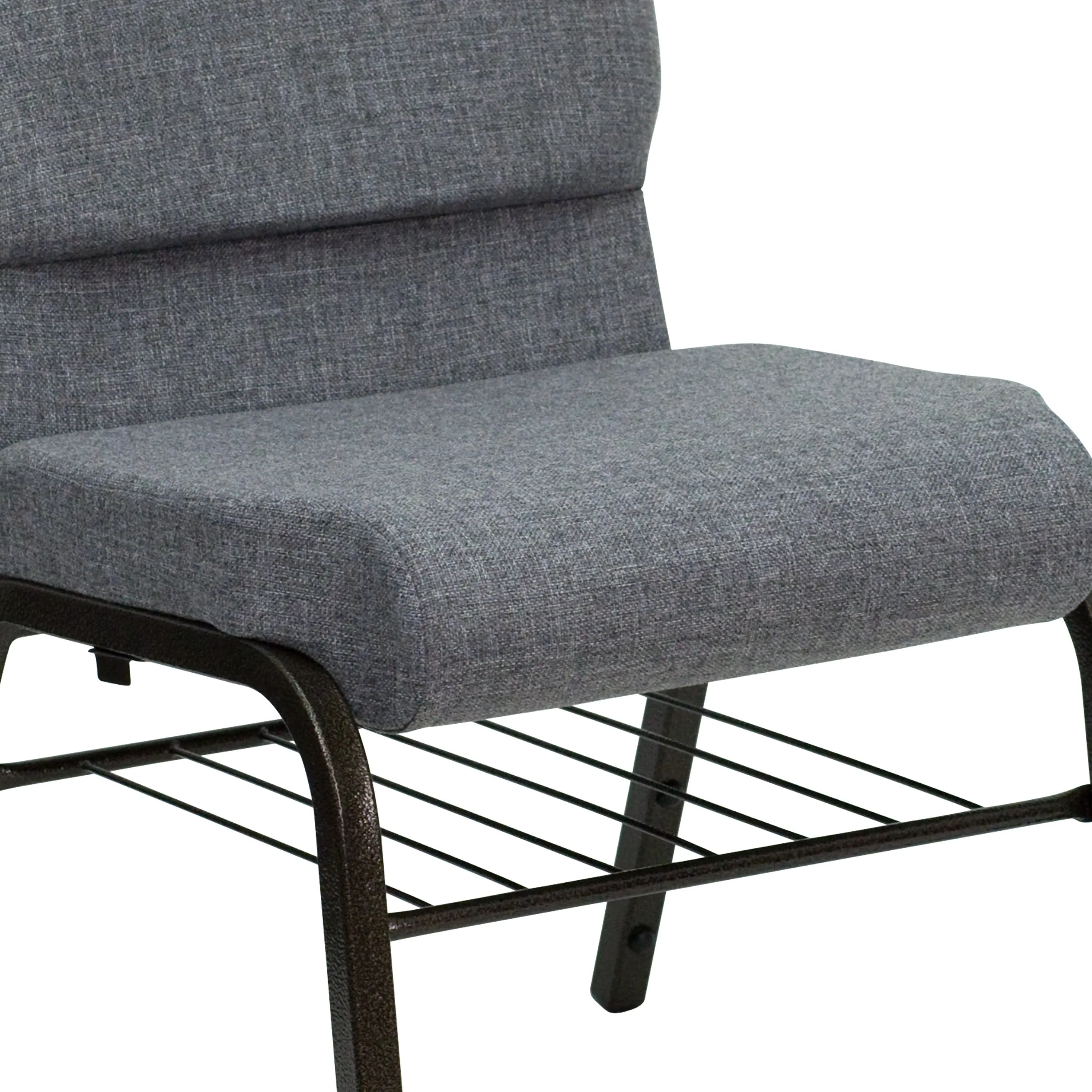 HERCULES Series 18.5''W Church Chair with Book Rack
