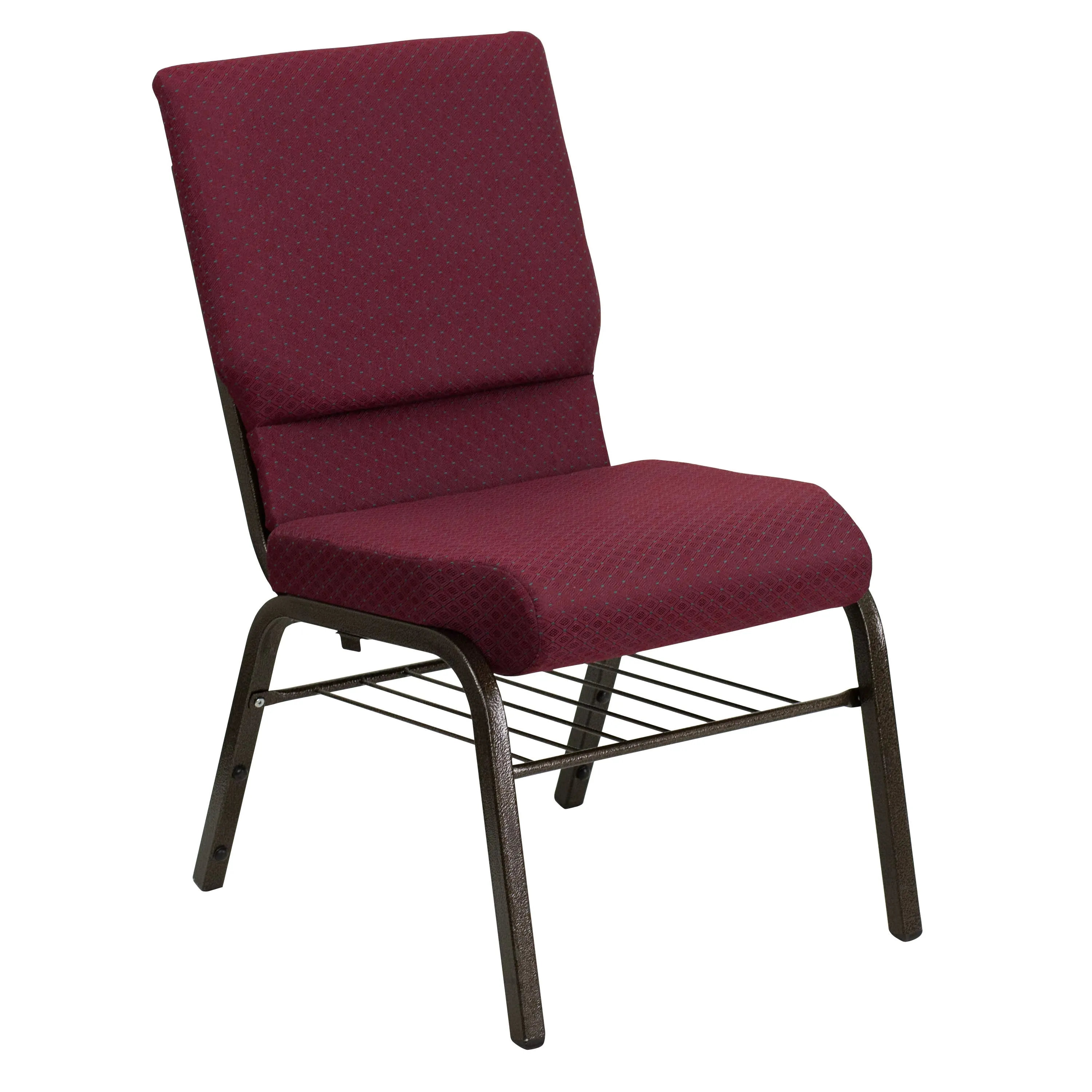 HERCULES Series 18.5''W Church Chair with Book Rack