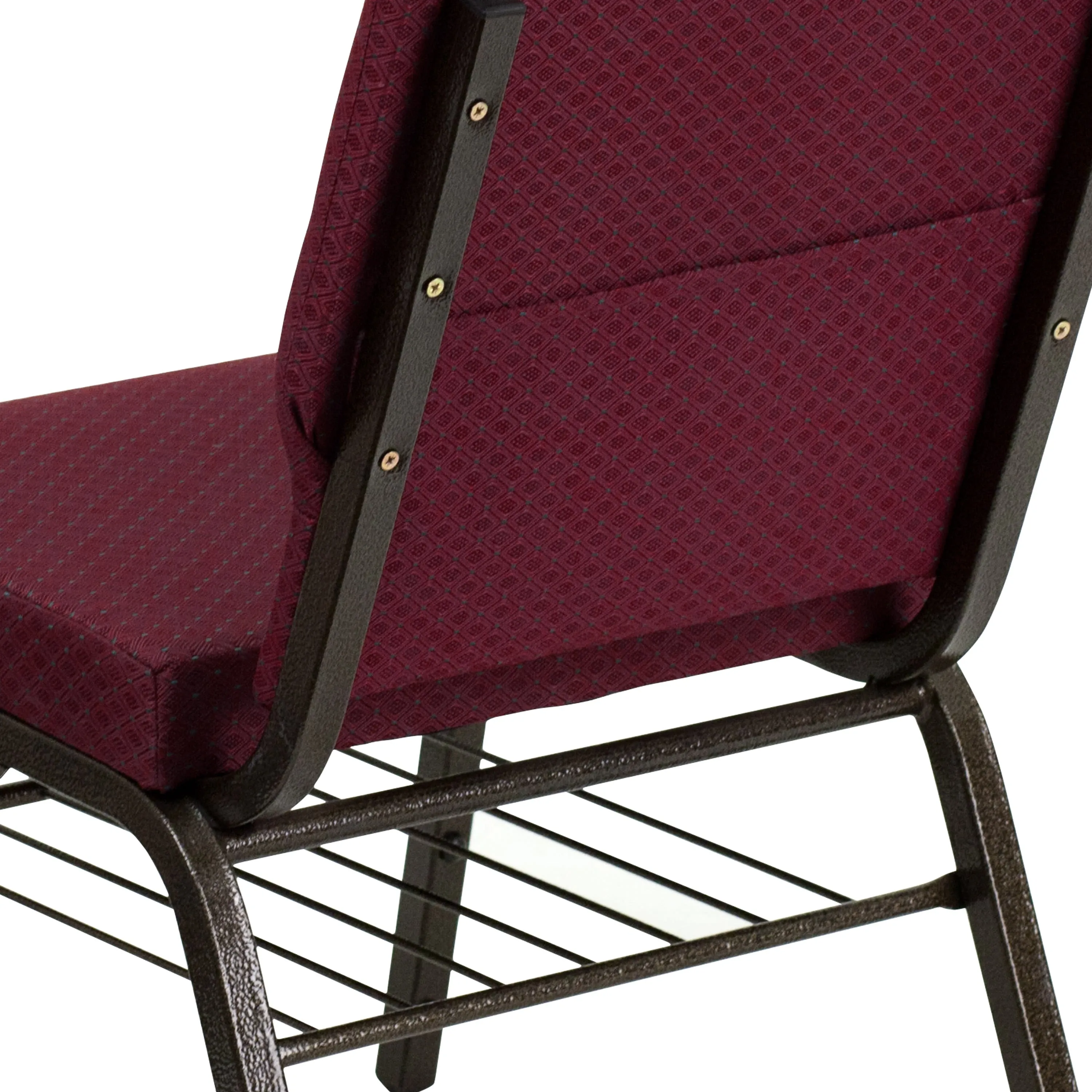 HERCULES Series 18.5''W Church Chair with Book Rack