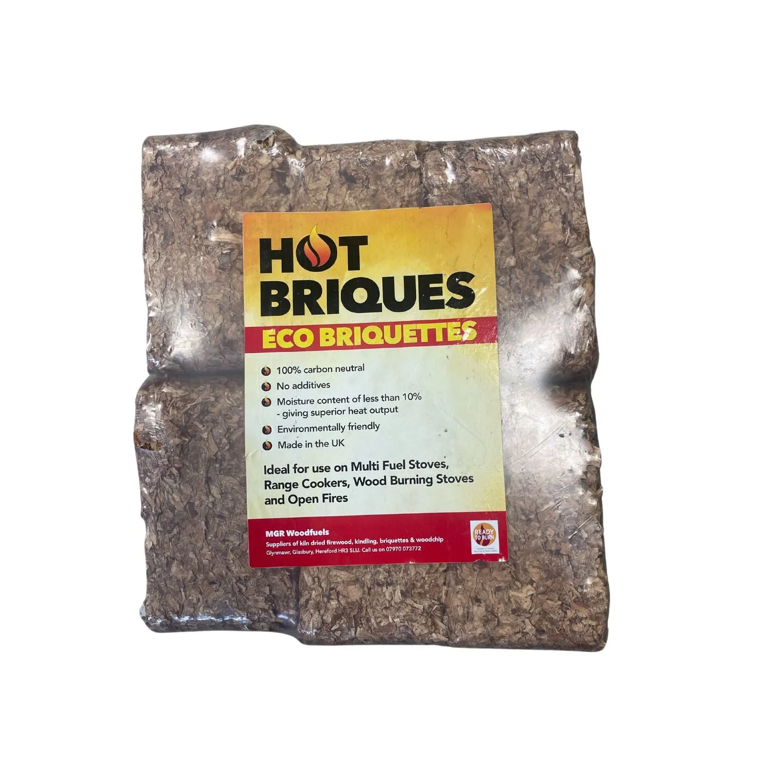 Hot Briques Heat Logs - Eco Briquettes