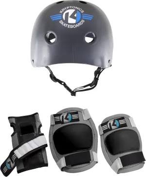 Kids' 4-in-1 Protective Gear Set with Helmet - Small/Medium Size, Perfect for Skateboarding, Biking, Rollerblading, and Outdoor Sports - Essential Safety Equipment