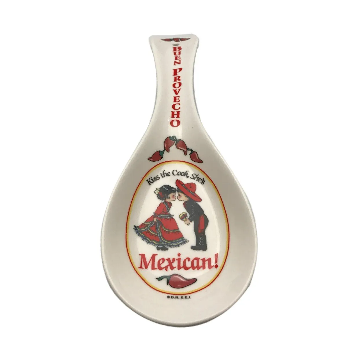 Kitchen Spoon Rest Mexican Gift Buen Provecho