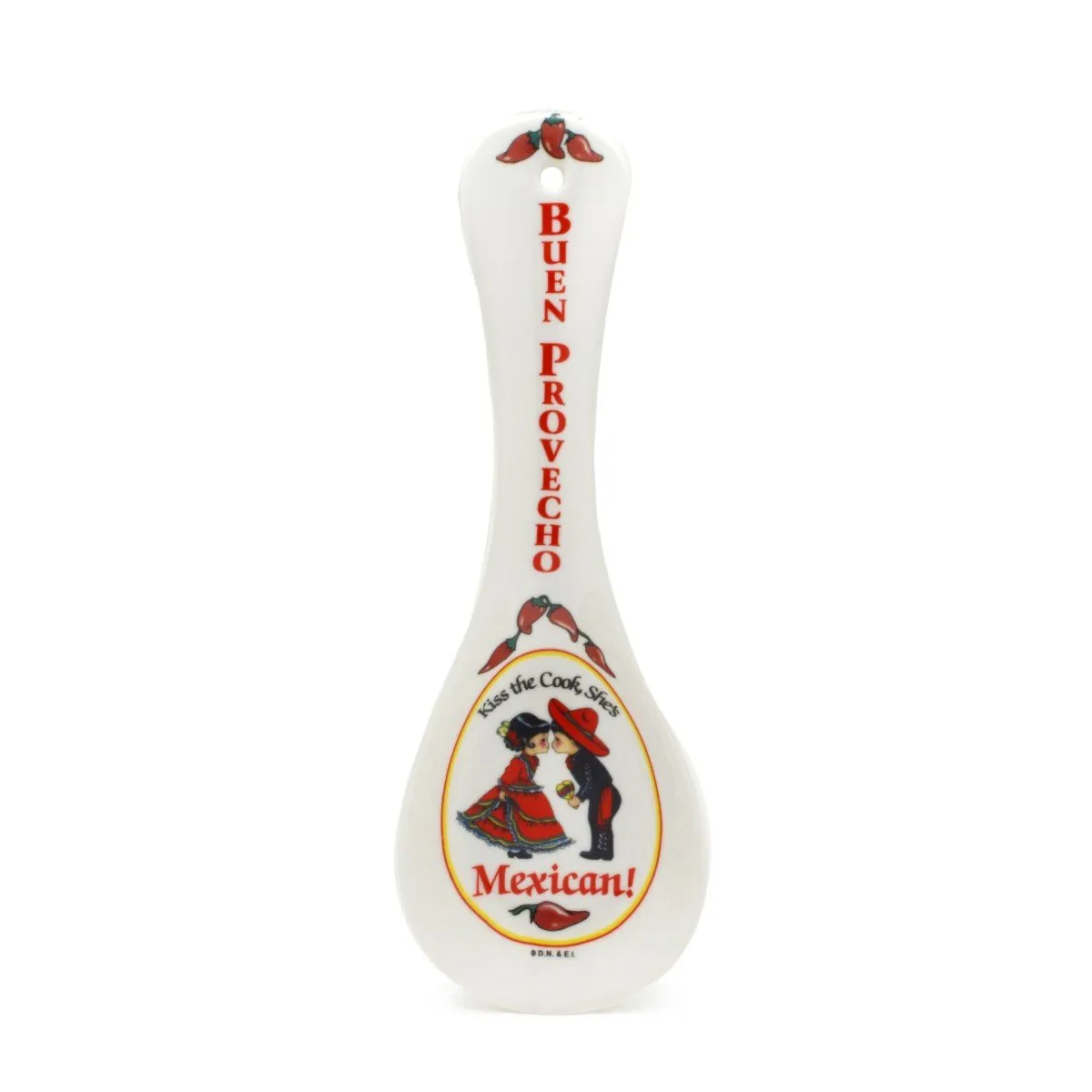 Kitchen Spoon Rest Mexican Gift Buen Provecho