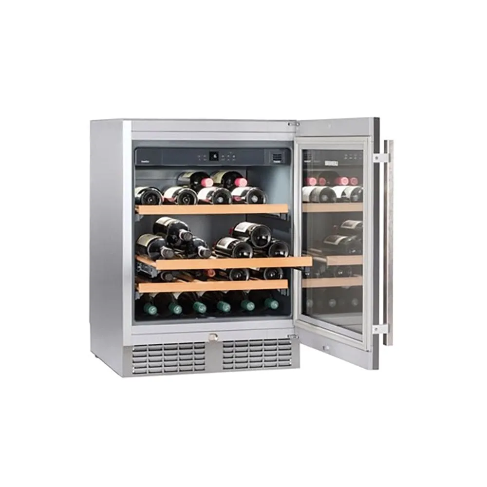 Liebherr UWKes1752 Integrated Wine Cooler, Silver, G Rated