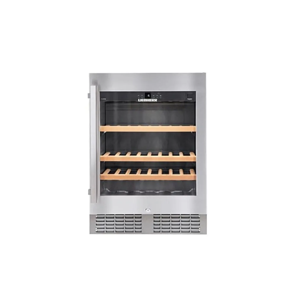Liebherr UWKes1752 Integrated Wine Cooler, Silver, G Rated