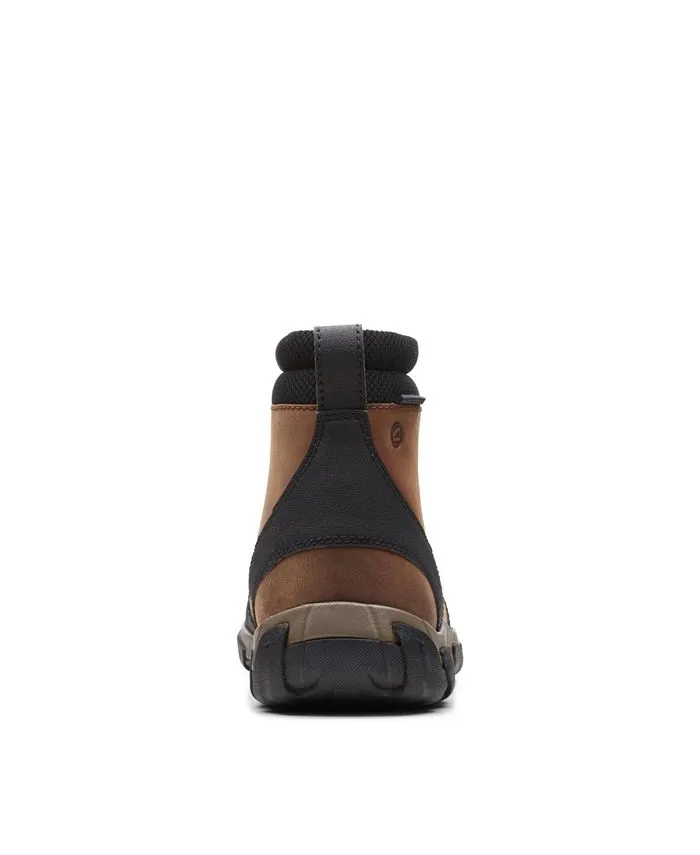 Men's Grove Zip II boots from the Clarks collection, brown