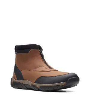Men's Grove Zip II boots from the Clarks collection, brown