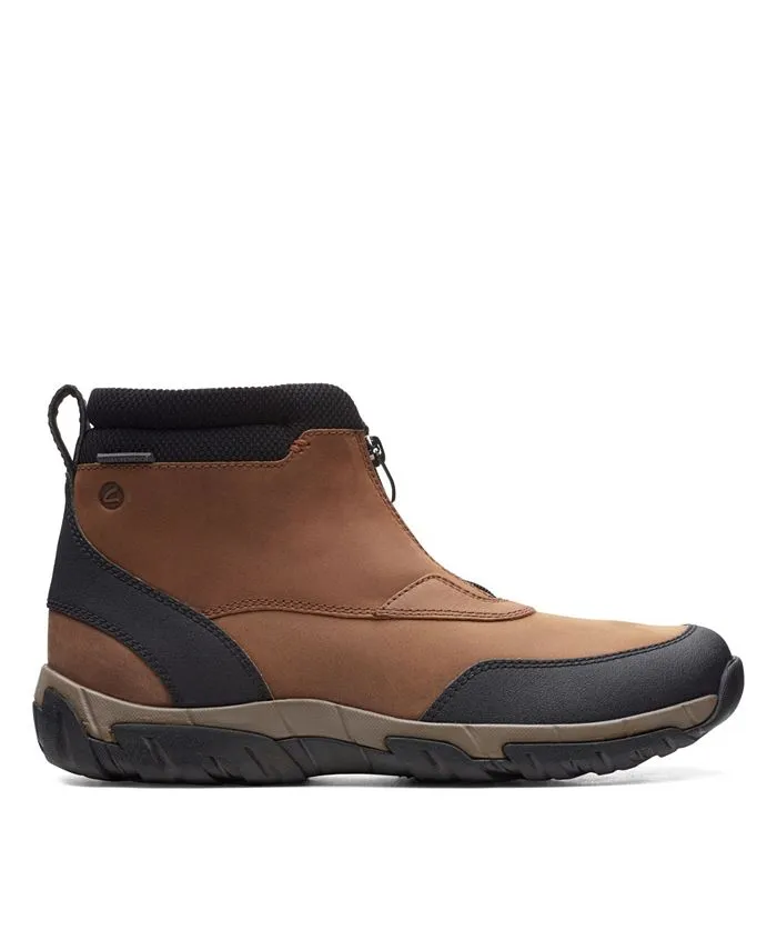 Men's Grove Zip II boots from the Clarks collection, brown