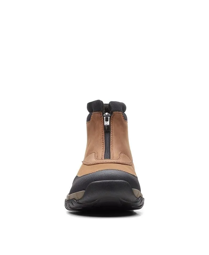 Men's Grove Zip II boots from the Clarks collection, brown