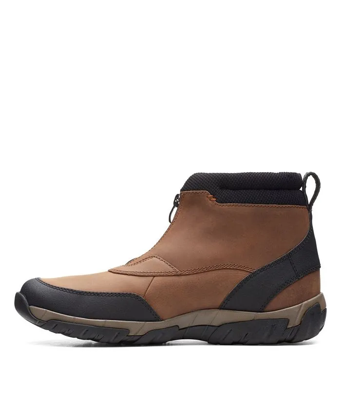Men's Grove Zip II boots from the Clarks collection, brown
