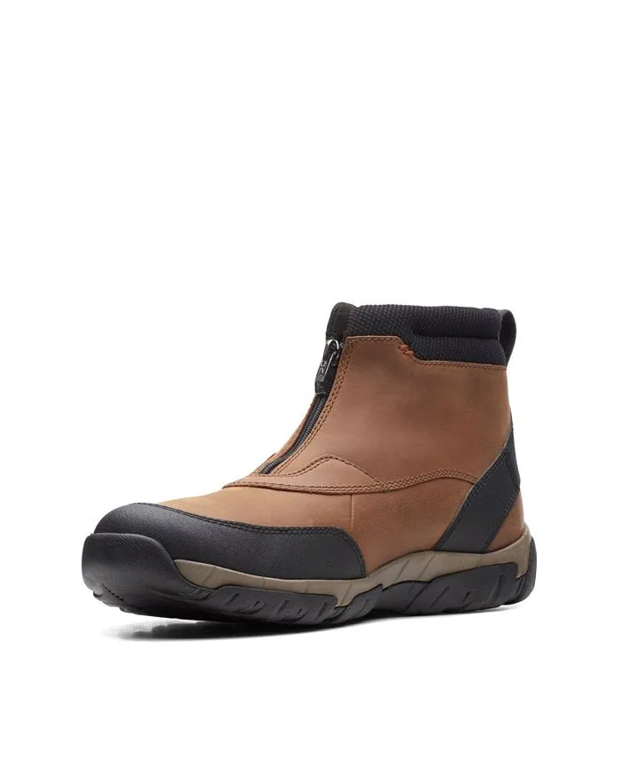 Men's Grove Zip II boots from the Clarks collection, brown