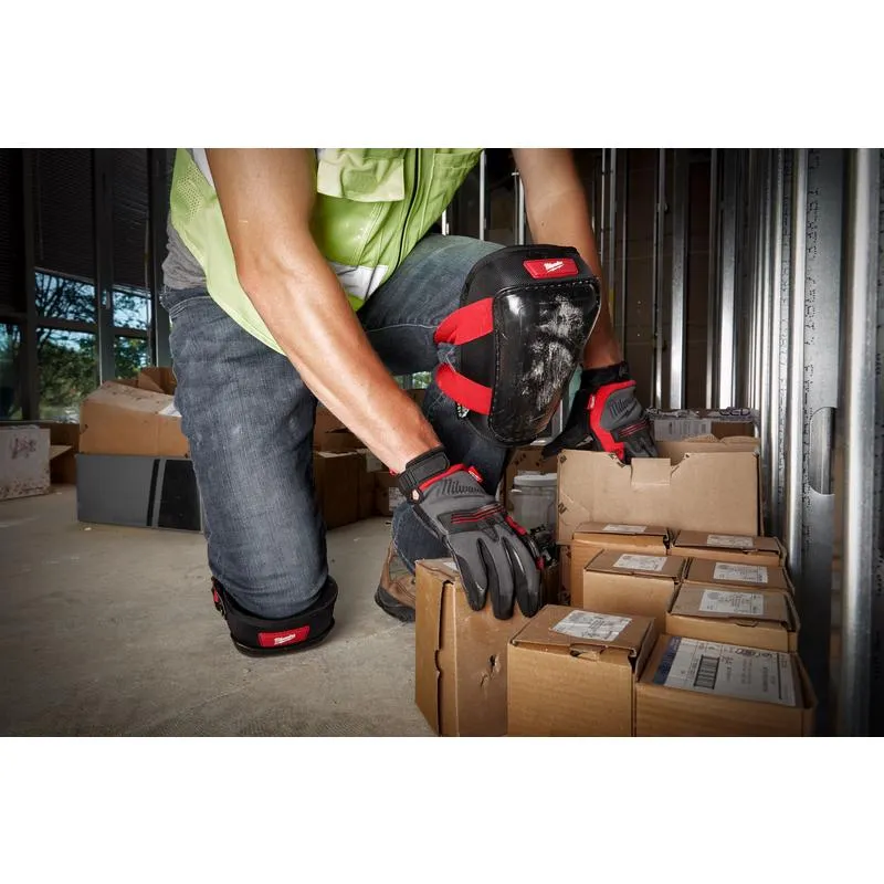 Milwaukee 7.5 in. L X 7.5 in. W Nylon Hard Cap Gel Knee Pads Black/Red One Size Fits Most
