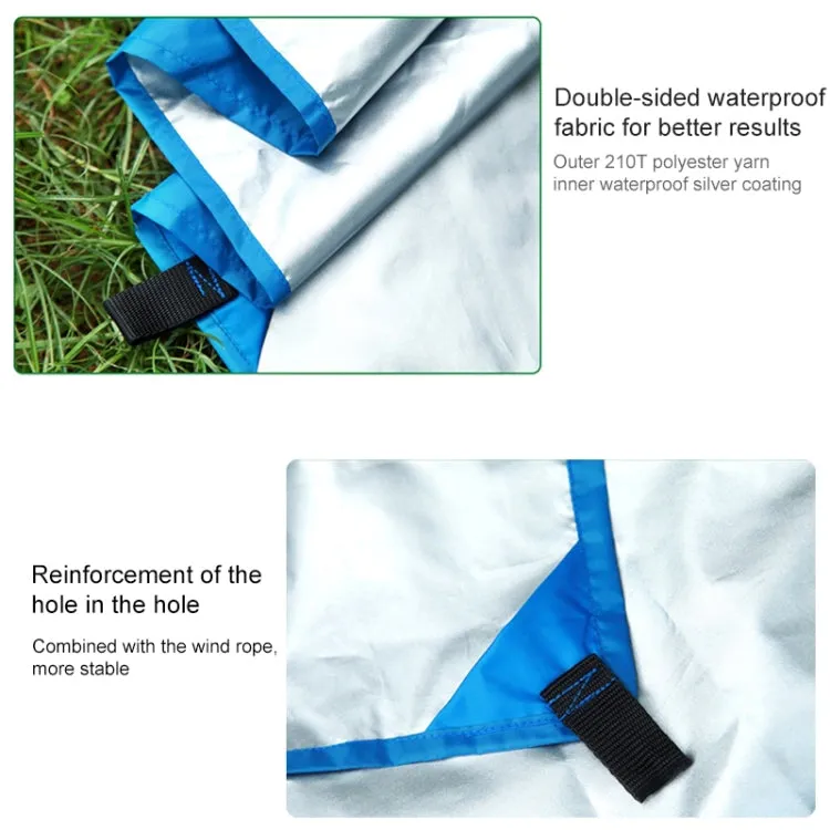 Multi-function Outdoor Waterproof Sunscreen Beach Awning Tent Sun Shelter Pergola (Blue)