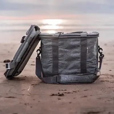 New - CleverMade Eco Soft Sided Cooler Bag Soft Side Collapsible Insulated 21 QT, Gray