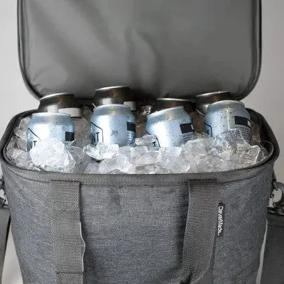 New - CleverMade Eco Soft Sided Cooler Bag Soft Side Collapsible Insulated 21 QT, Gray