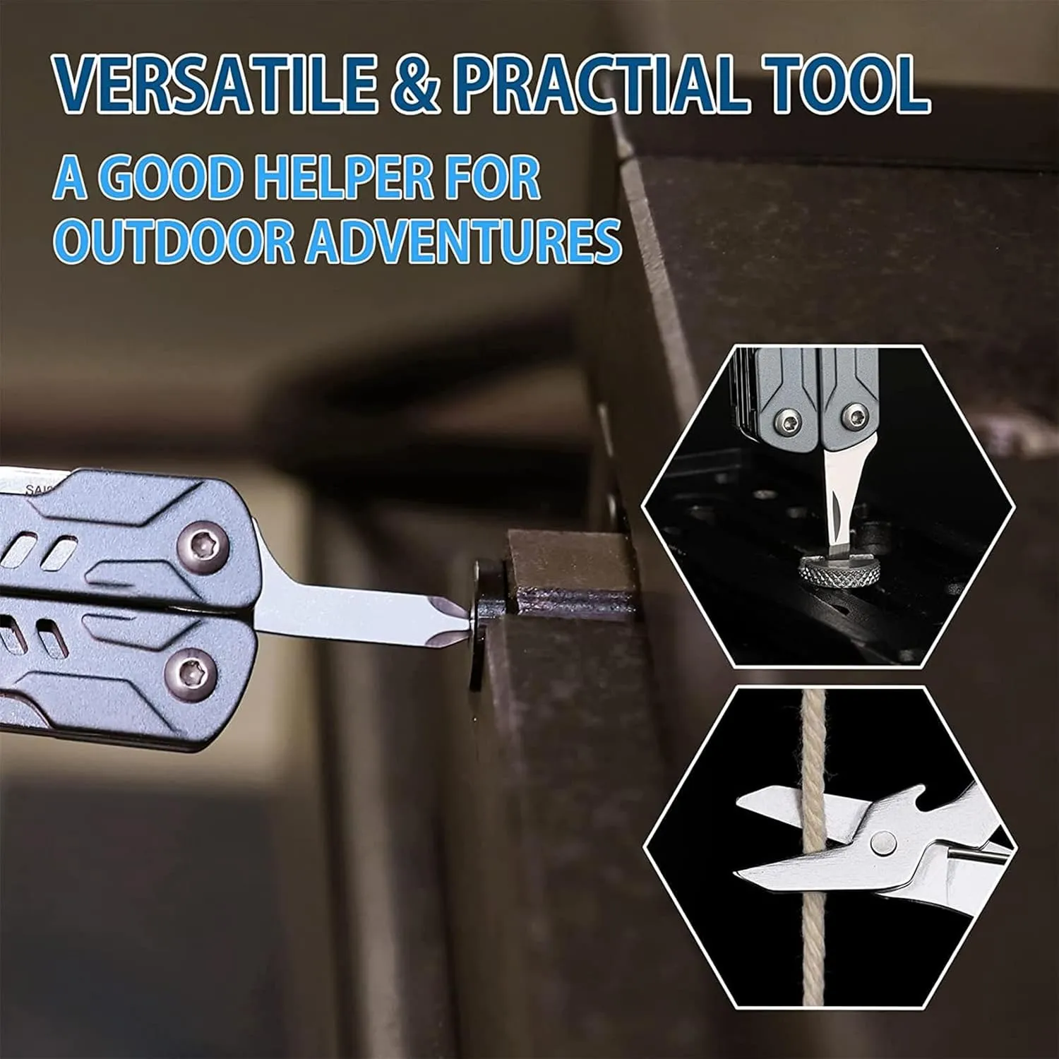 NexTool Keychain Multitool, Mini Multi Pliers with Pocket Knife, Screwdriver and Bottle&Can Opener, Pocket Tool, Father's Day Gifts from DaughterMini Sailor)