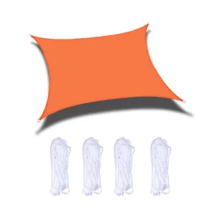 Outdoor Garden Sunshade Sail Waterproof Anti-UV Canopy, Size: 3m x 3m(Orange)