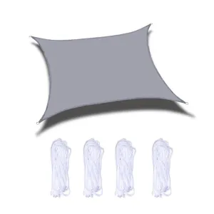 Outdoor Garden Sunshade Sail Waterproof Anti-UV Canopy, Size: 3m x 5m(Grey)