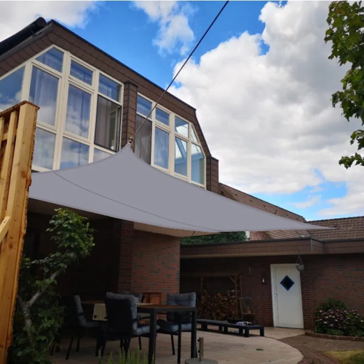 Outdoor Garden Sunshade Sail Waterproof Anti-UV Canopy, Size: 4m x 6m(Black)