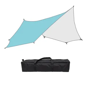 Outdoor Octagonal Curtain Tent Rain and Sun Protection Camping Sunshade Pergola, Color: Blue