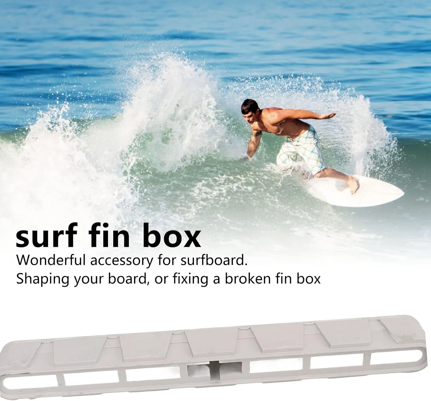 Paddle Board Fins Replacement, Paddle Board Fin PVC Portable Easy to Install Fits Standard Length Fins, Paddleboard Fin Replacement for Surfboards Kayaks Canoes