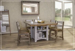 PUEBLO GRAY COUNTER HEIGHT SET