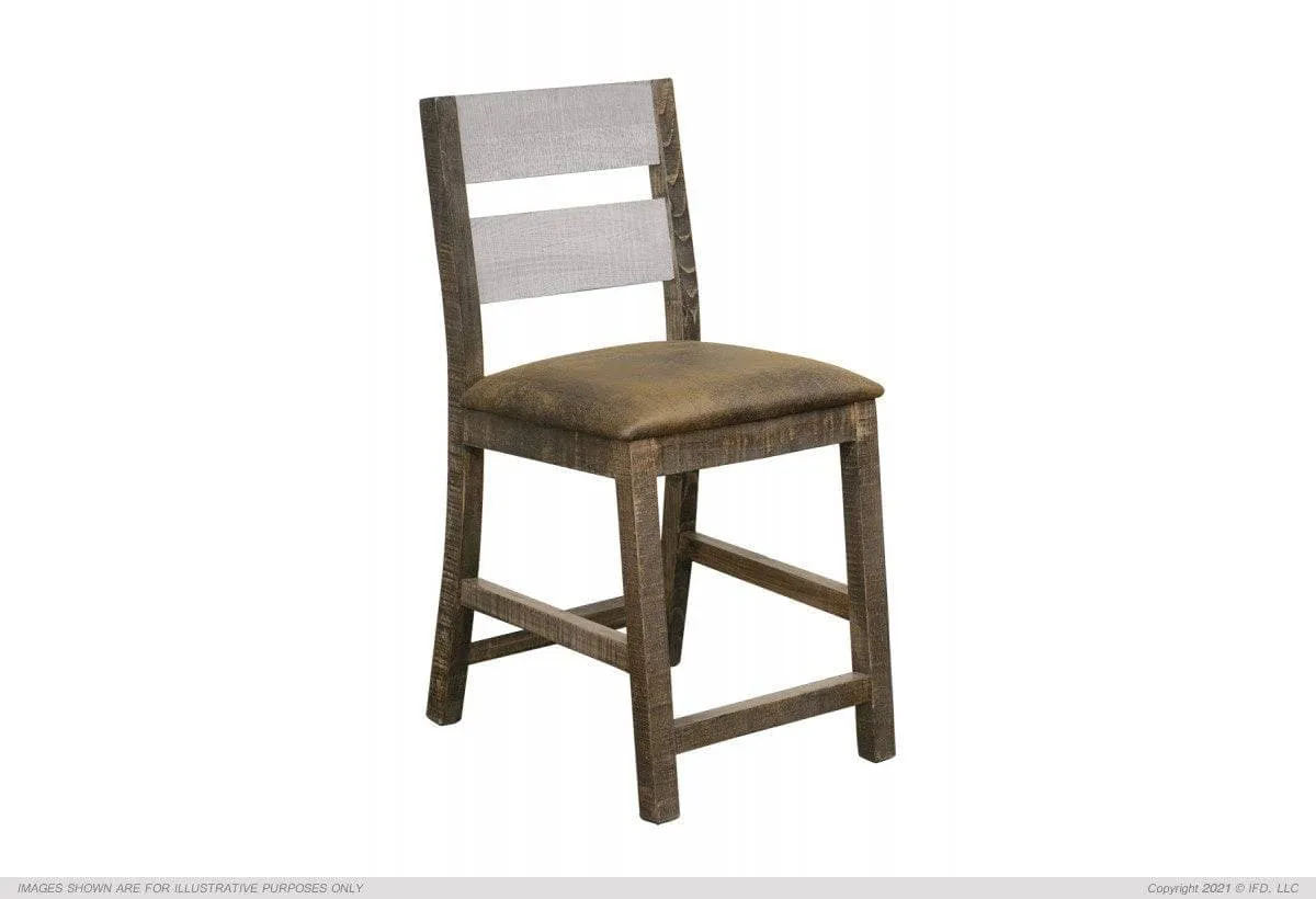 PUEBLO GRAY COUNTER HEIGHT SET