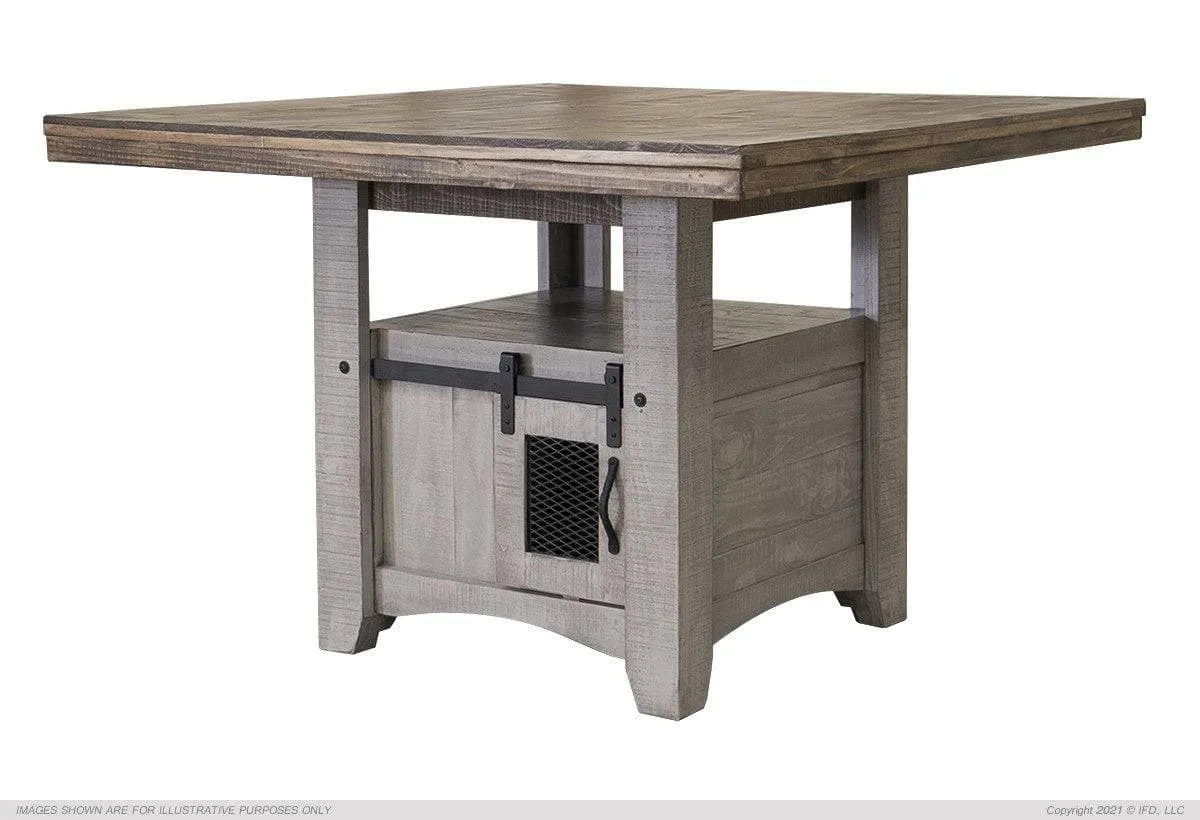 PUEBLO GRAY COUNTER HEIGHT SET
