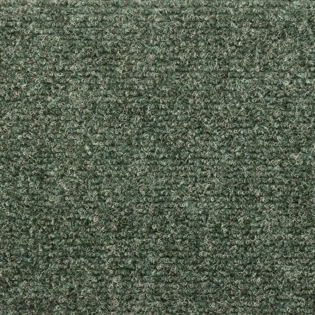 Self-adhesive Stair Mats 5 pcs Green 65x21x4 cm Needle Punch