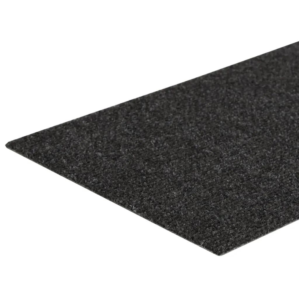Self-adhesive Stair Mats Rectangular 15 pcs 60x25 cm Anthracite