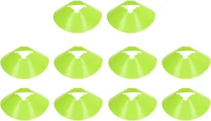 Sempoda Training with 10 PCS Premium 8cm Flower Soccer Disc Cones, Durable Marker Discs for Obstacle Courses, Corner Marking and Sports Cone Drills