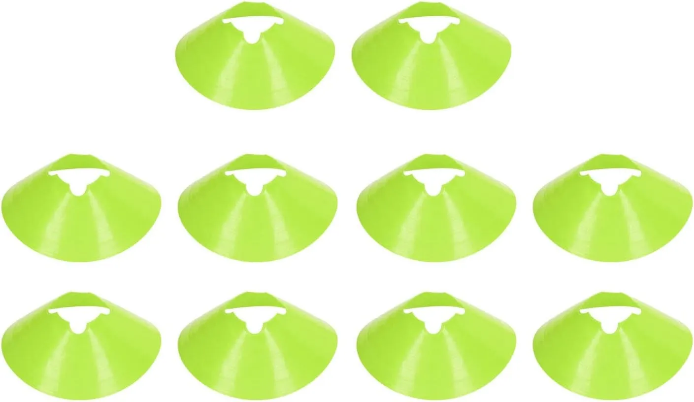 Sempoda Training with 10 PCS Premium 8cm Flower Soccer Disc Cones, Durable Marker Discs for Obstacle Courses, Corner Marking and Sports Cone Drills