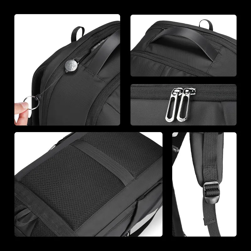 Sienet: Leather membrane material waterproof scratch-resistant high capacity Backpacks