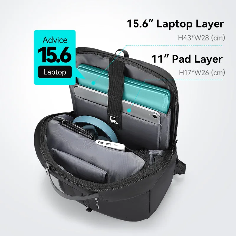 Sienet: Leather membrane material waterproof scratch-resistant high capacity Backpacks
