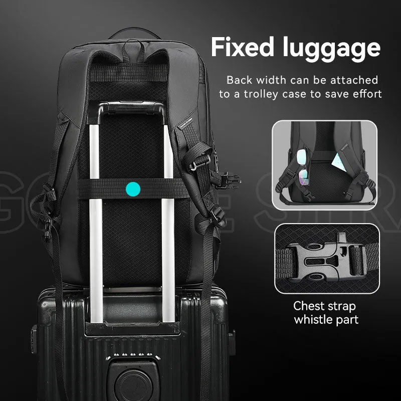 Sienet: Leather membrane material waterproof scratch-resistant high capacity Backpacks