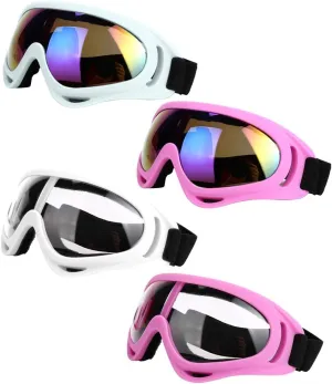 Ski Goggles, Pack of 4 - Snowboard Motorcycle Goggles Tactical Combat Military Glasses