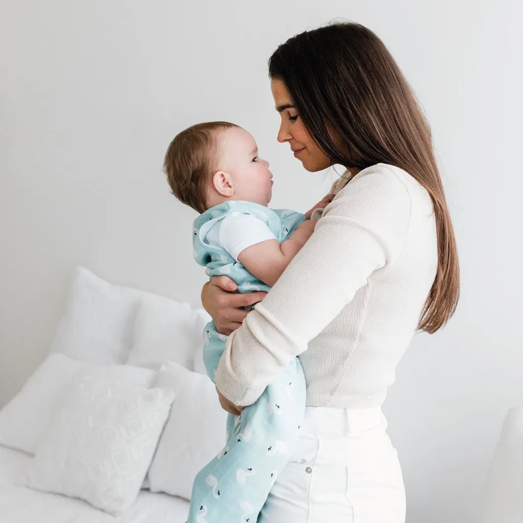 Sleep Bag Bamboo Muslin - Swans