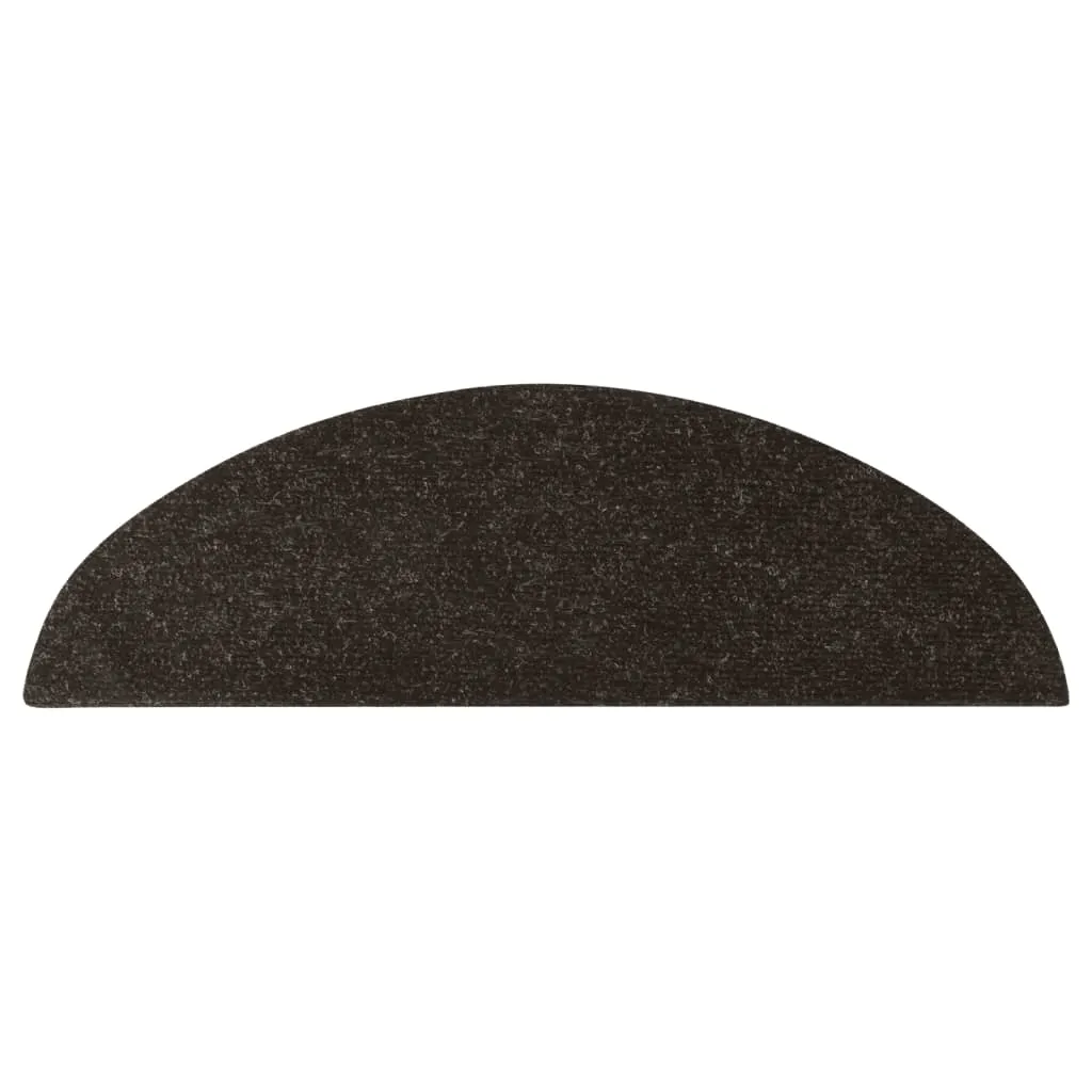 Stair Mats Self-adhesive 15 pcs 56x17x3 cm Anthracite