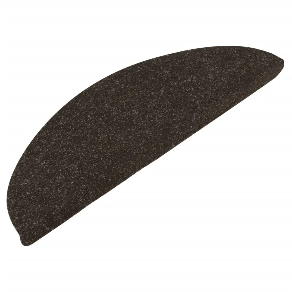 Stair Mats Self-adhesive 15 pcs 56x17x3 cm Anthracite