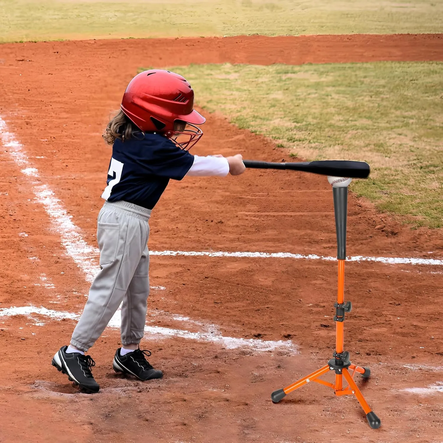 Storgem Baseball and Softball Tee,Batting Tee for Kids,Baseball Tees for Hitting,T Ball Training Stand,Easy Height Adjustment