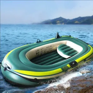 TEmkin Inflatable Rafts for Adults 3 Person, Inflatable Boat for Kids, Fishing Dinghy, Kayak Suitable for Swimming Pool, Fishing, Etc.